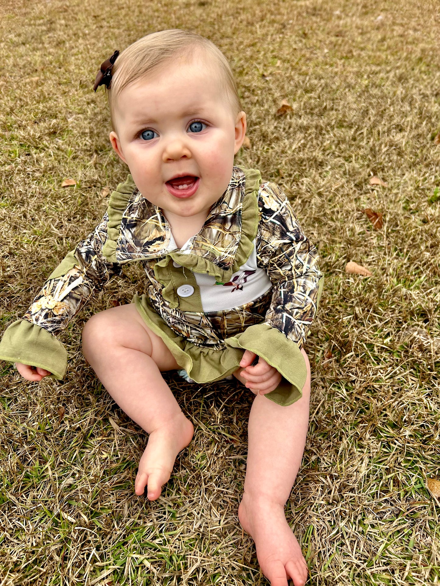 Duck Blind Ruffle Pullover