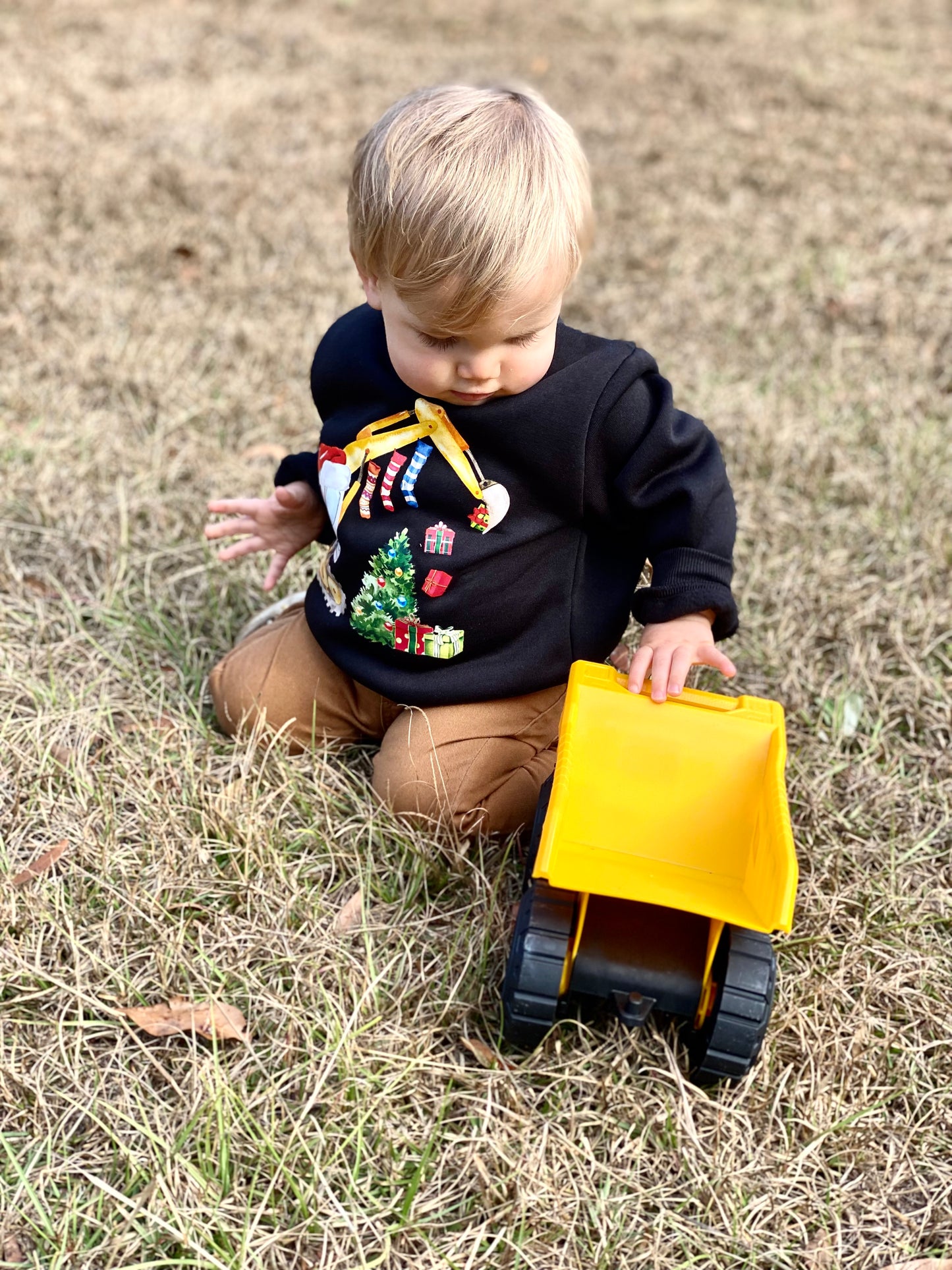 Excavator Christmas Sweatshirt