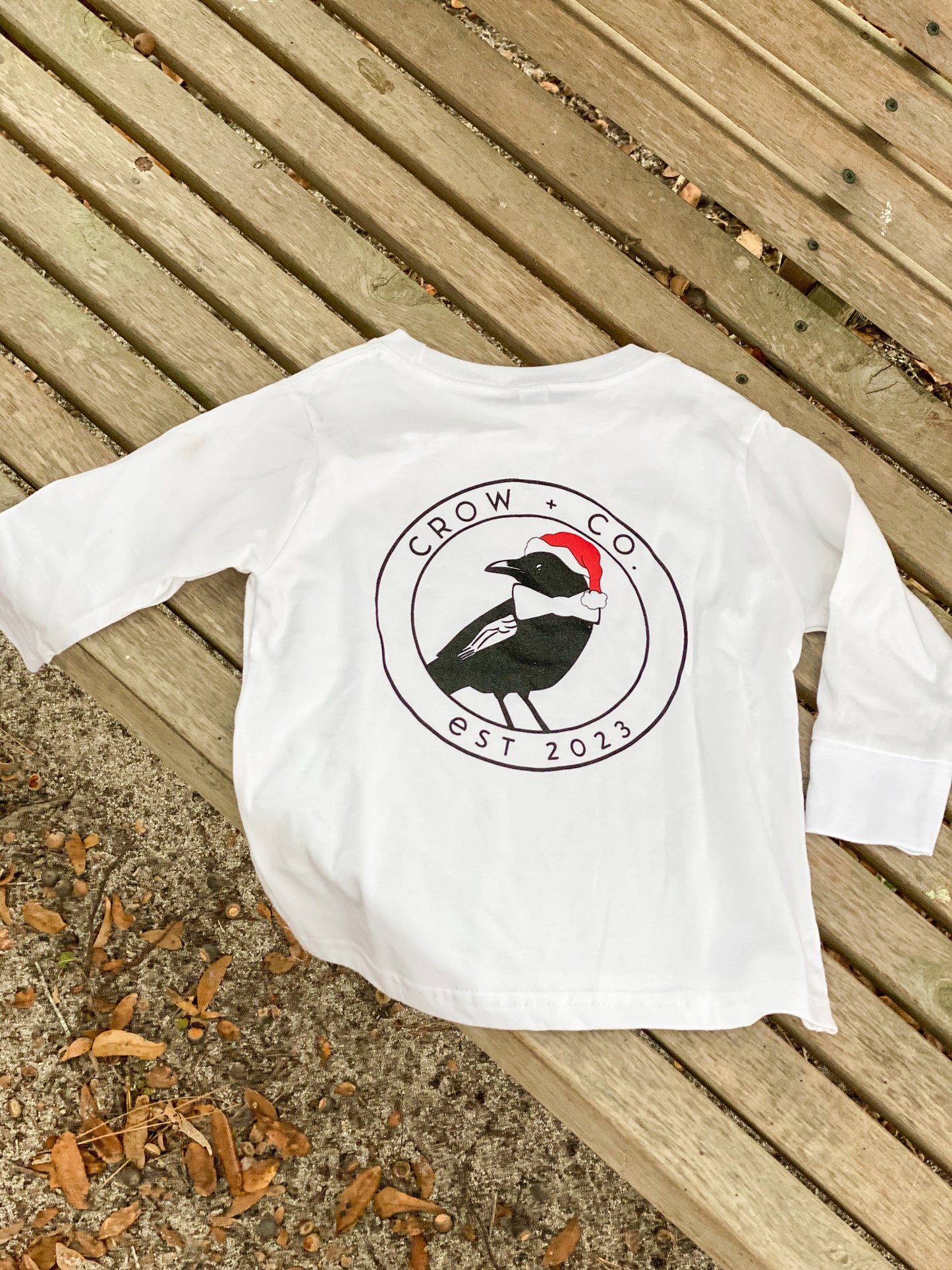 Santa Crow Longsleeve Tee