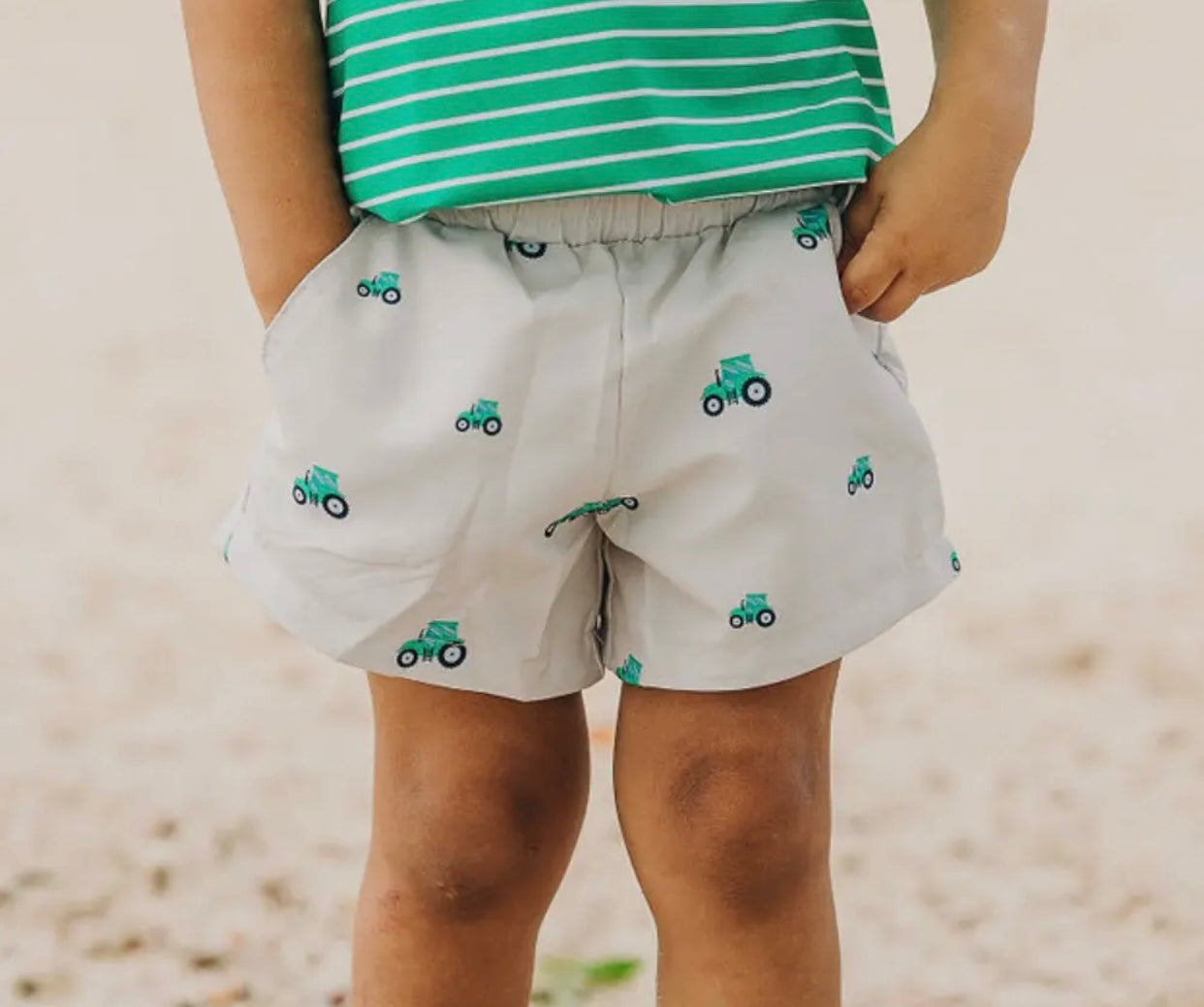 Green Tractor Shorts