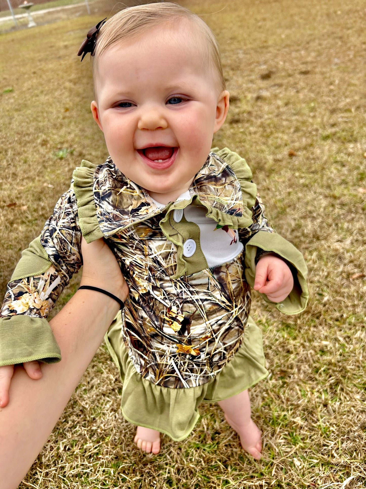 Duck Blind Ruffle Pullover