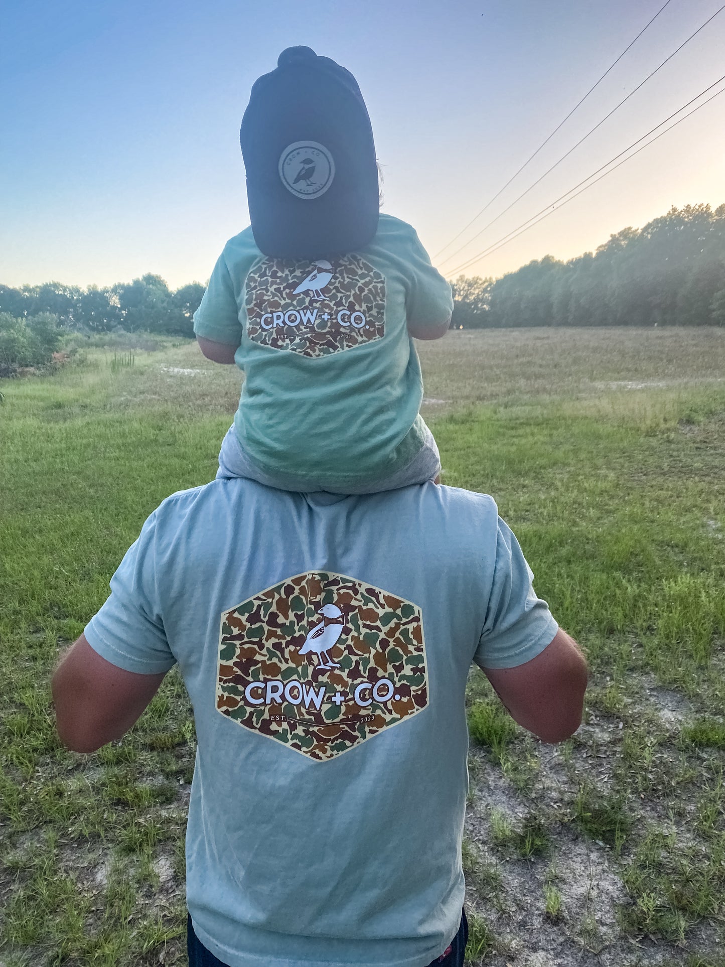 Adult Camo Crow Shortsleeve Tee
