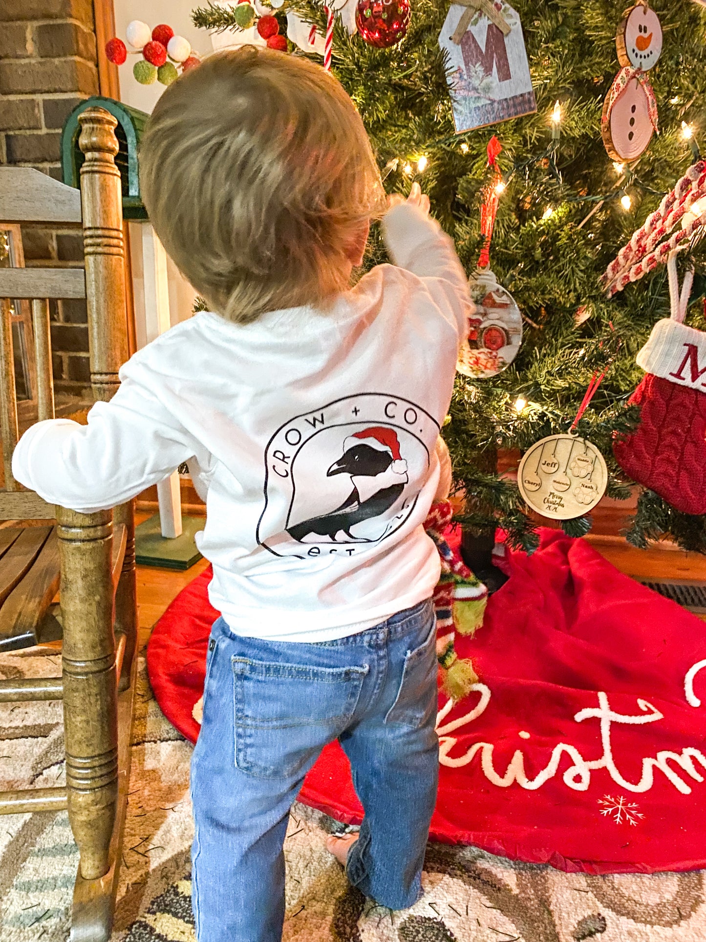 Santa Crow Longsleeve Tee