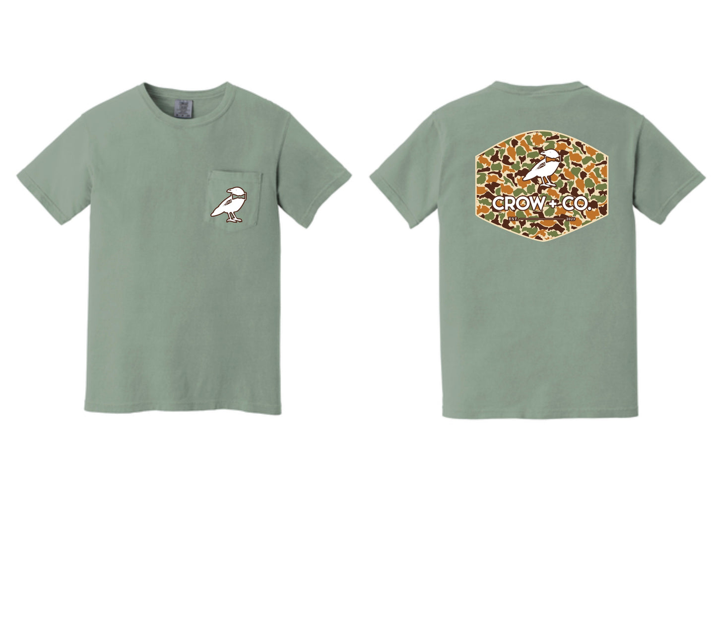 Adult Camo Crow Shortsleeve Tee