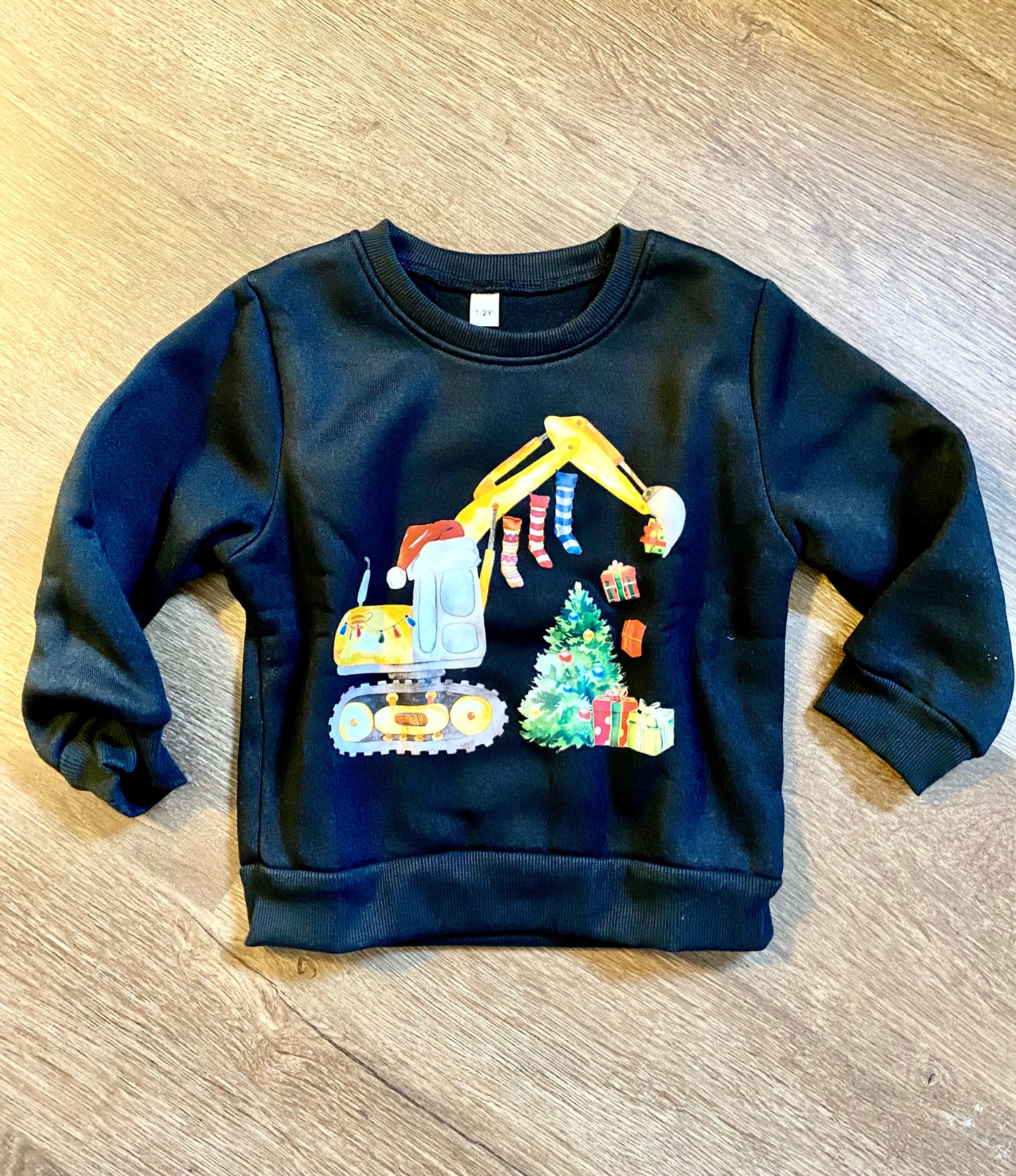 Excavator Christmas Sweatshirt