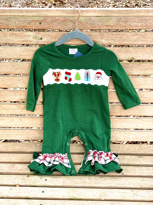 Evergreen Christmas Ruffles