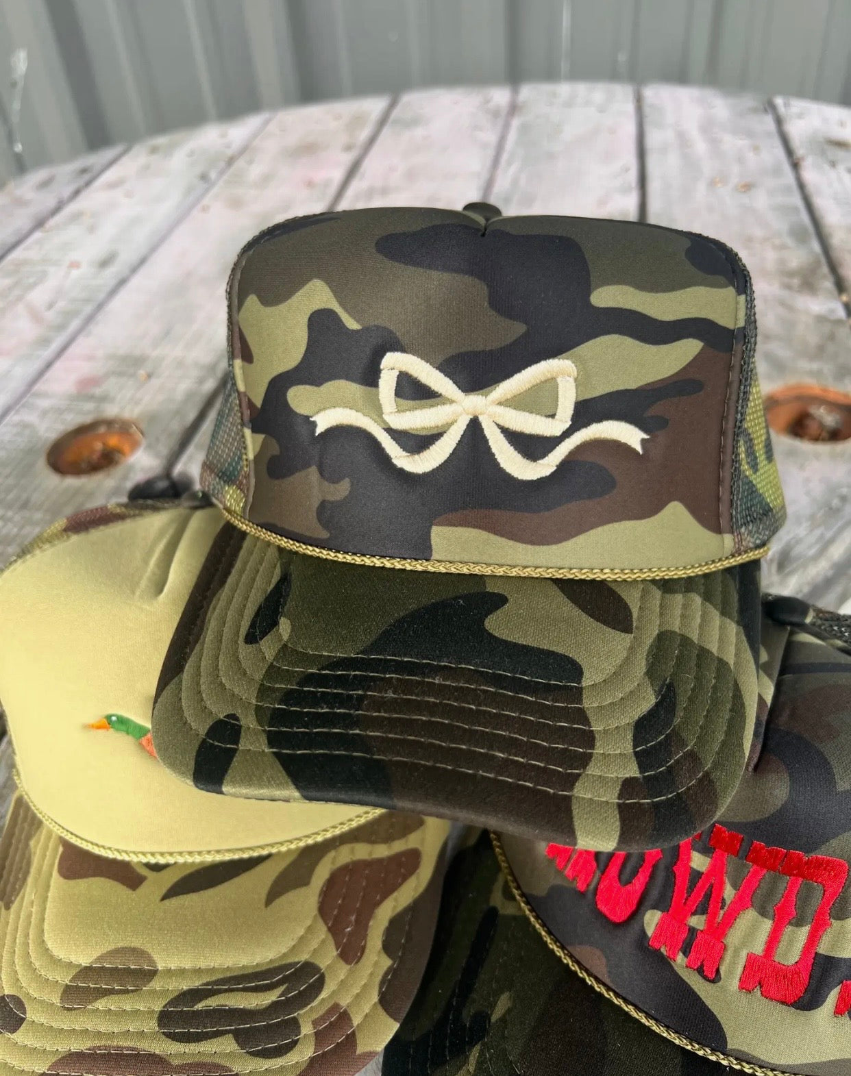 Bows + Camo Hat