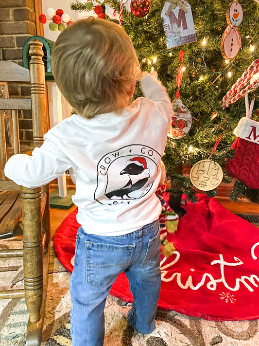 Santa Crow Longsleeve Tee