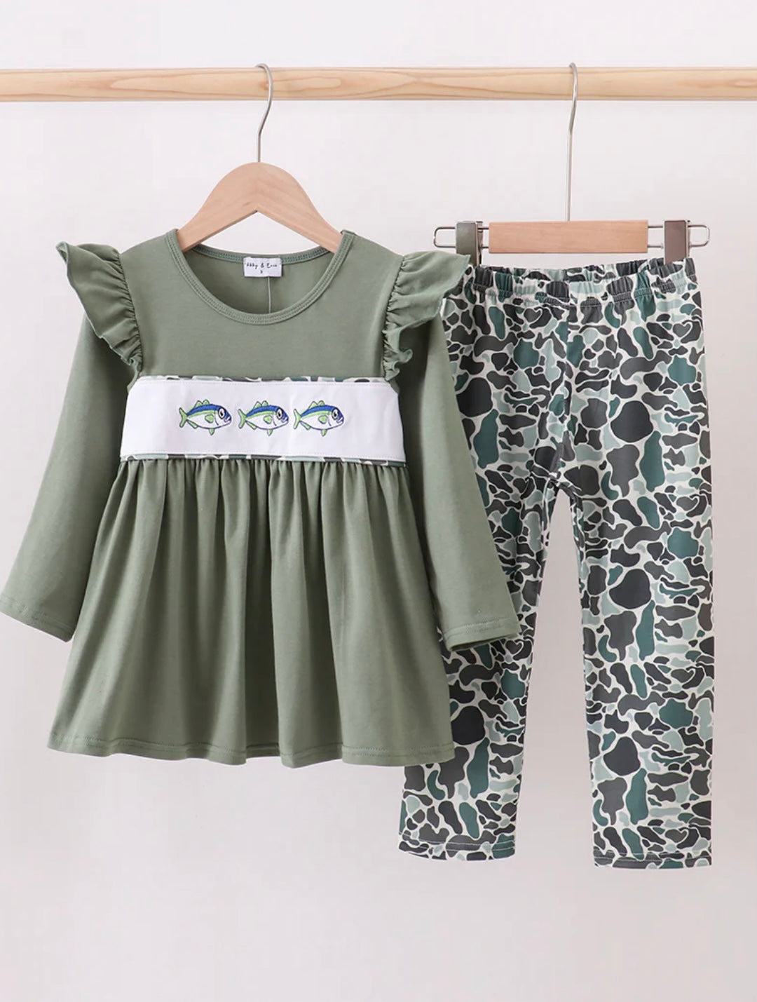 Fall Fishing Ruffle Set